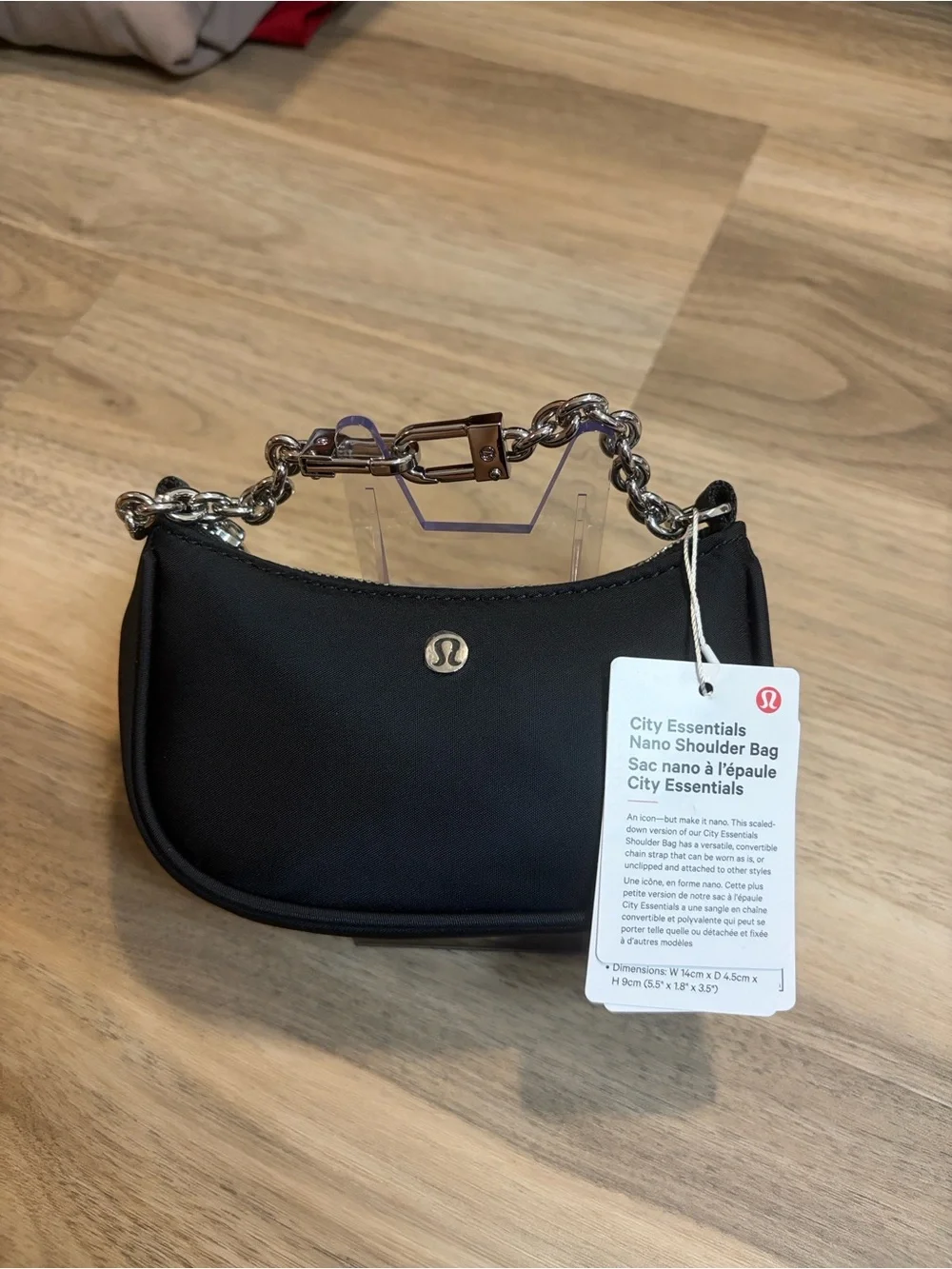 lululemon athletica Black City Essentials Nano Shoulder Bag